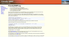 Desktop Screenshot of friendlysnmp.org