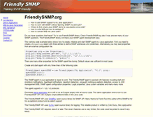 Tablet Screenshot of friendlysnmp.org